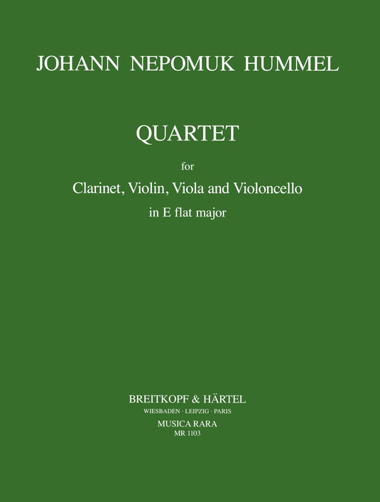 HUMMEL - Clarinet Quartet in Eb major