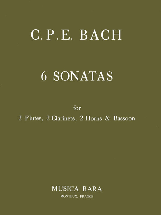 BACH - 6 Sonatas Wq 184/1-6
