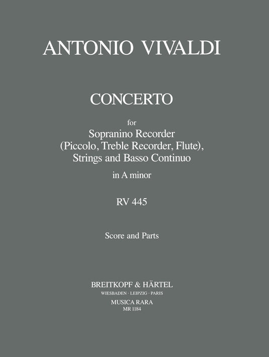 VIVALDI - Concerto in A minor RV 445