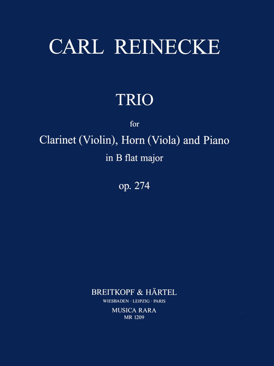 REINECKE - Trio in Bb major Op. 274