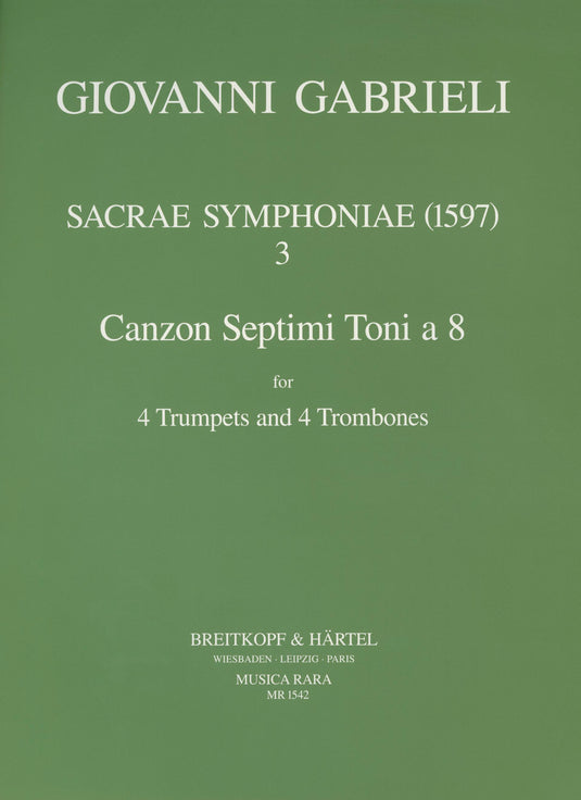 GABRIELI - Sacrae Symphoniae (1597)