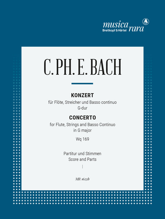 BACH - Flute Concerto in G major Wq 169