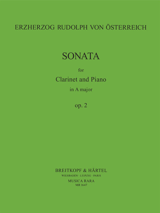 RUDOLF - Sonata in A major Op. 2