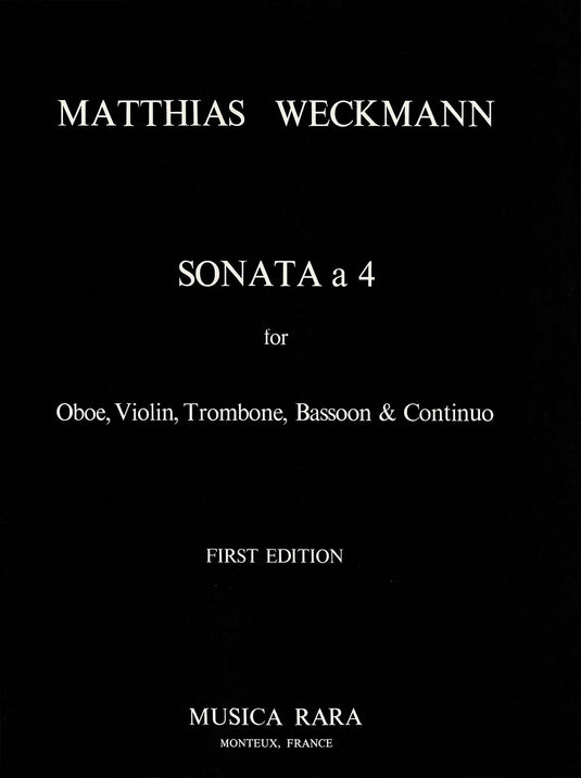 WECKMANN - Sonata a 4 in d