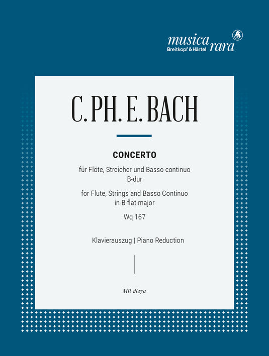 BACH - Flute Concerto in B flat major Wq 167