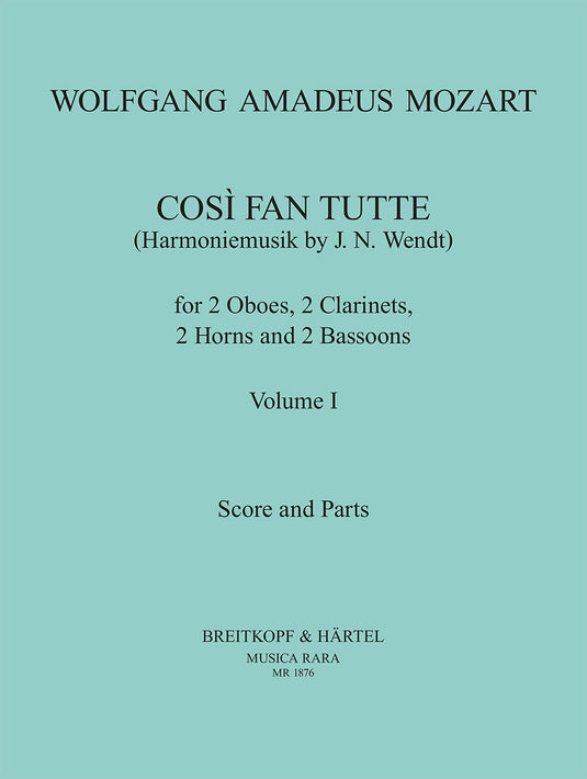 MOZART - Così fan tutte K. 588