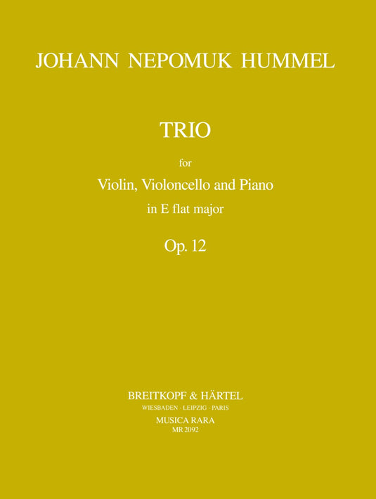HUMMEL - Piano Trio in Eb major Op. 12
