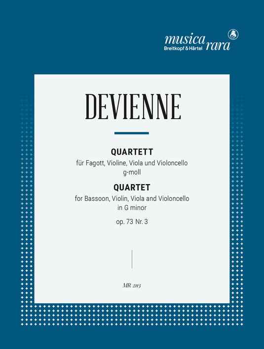 DEVIENNE - 3 Quartets Op. 73