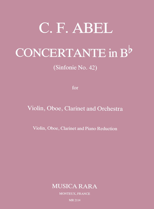 ABEL - Concertante in B flat