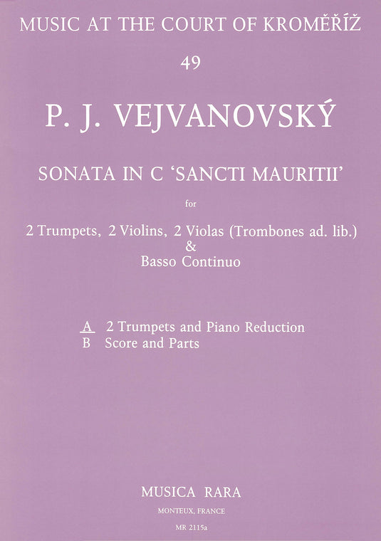 VEJVANOWSKY - Sonata in C “Sancti Mauritii”