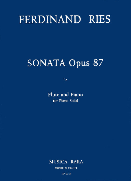 RIES - Sonata in G major Op. 87