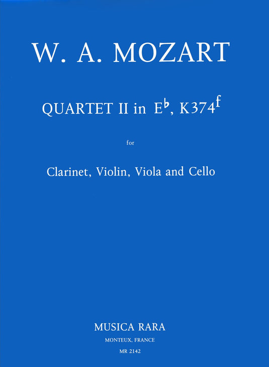 MOZART - Quartet No. 2 in Es based on the Violin Sonata K. 374f