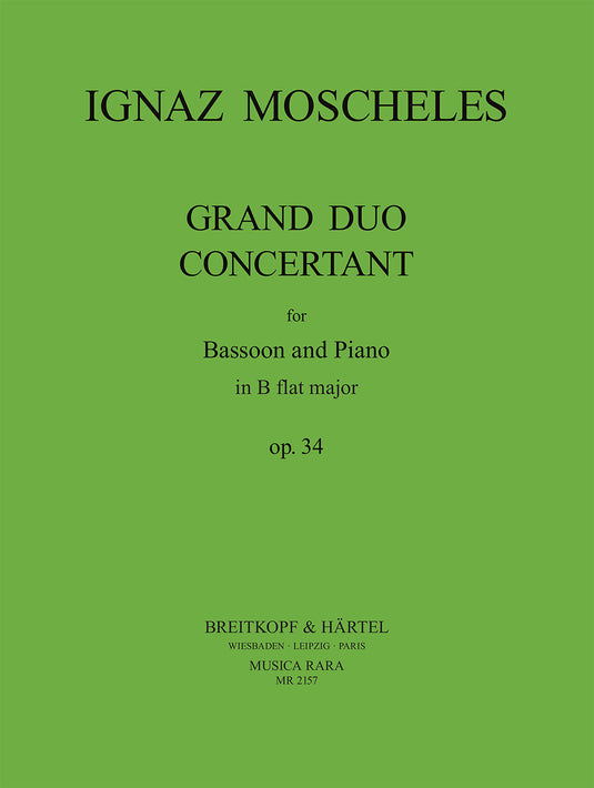 MOSCHELES - Grand Duo Concertant in B flat major Op. 34