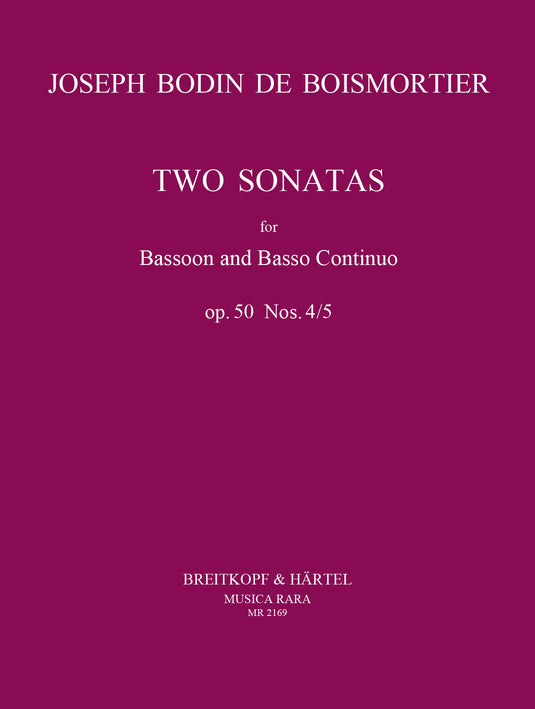 BOISMORTIER - 6 Sonatas Op. 50