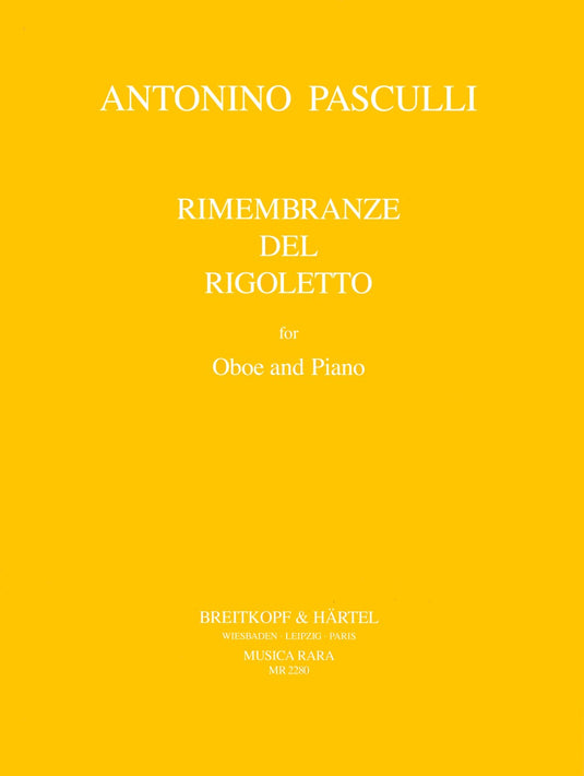 PASCULLI - Rimembranze del “Rigoletto” di Verdi