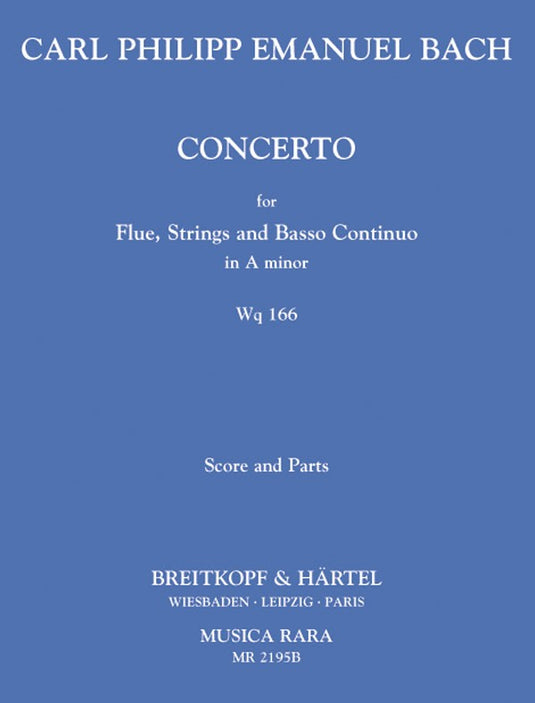 BACH - Flute Concerto in A minor Wq 166