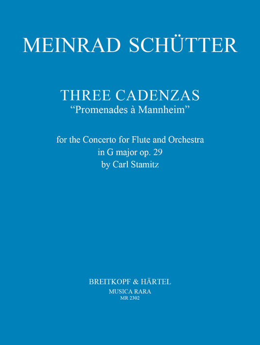SCHUTTER - 3 Cadenzas “Promenades à Mannheim”