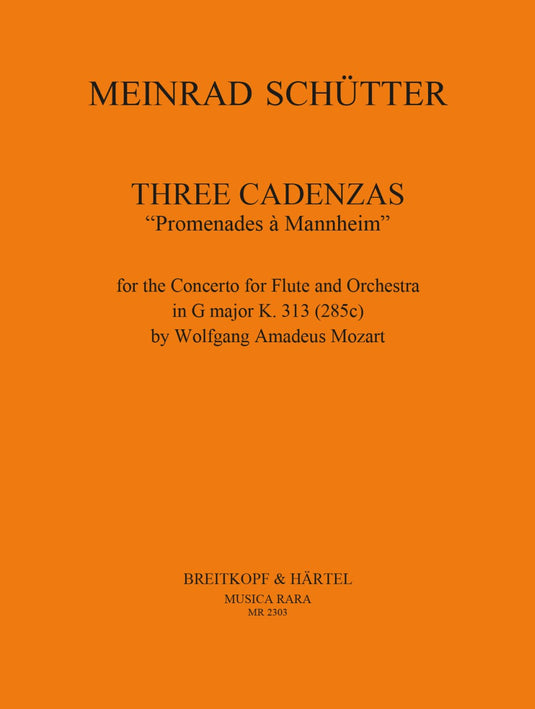 SCHU TTER - 3 Cadenzas “Promenades à Mannheim”