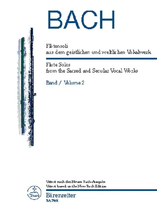 BACH - Flute Solos from the sacred and secular vocal works - Volume II