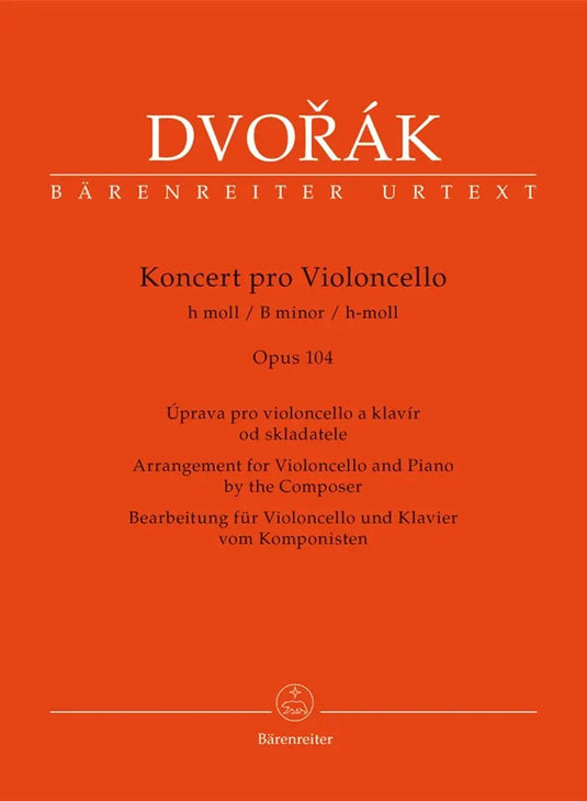 DVORAK - Cello Concerto In B Minor Op.104 (Cello & Piano)