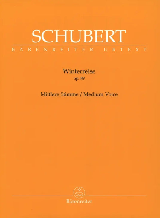 SCHUBERT - Winterreise Op. 89 D 911 - Medium Voice