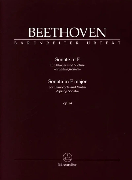 BEETHOVEN - Sonata for Pianoforte and Violin in F major op. 24