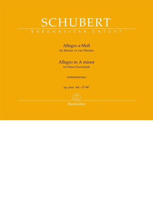 SCHUBERT - Allegro in A minor "Lebenssturme"