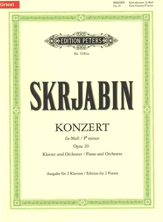 SKRJABIN - Piano Concerto in F# minor, Op.20