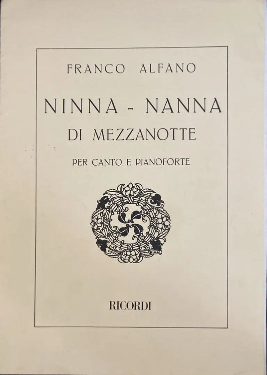 ALFANO - Ninna - Nanna Di Mezzanotte