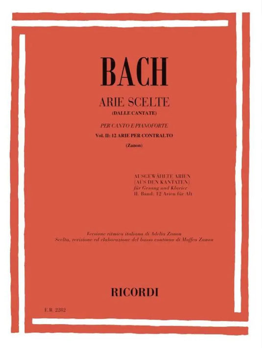BACH - Arie Scelte Dalle Cantate Vol II