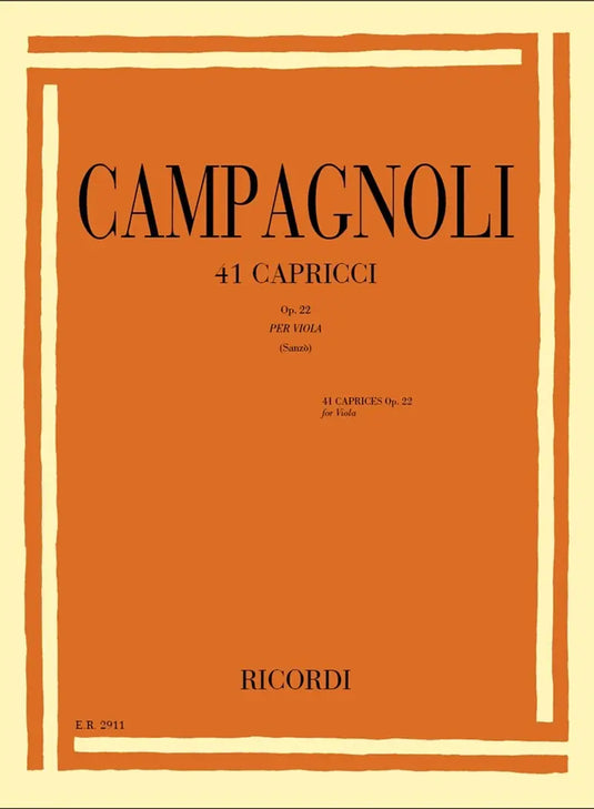 CAMPAGNOLI - 41 Capricci Op. 22