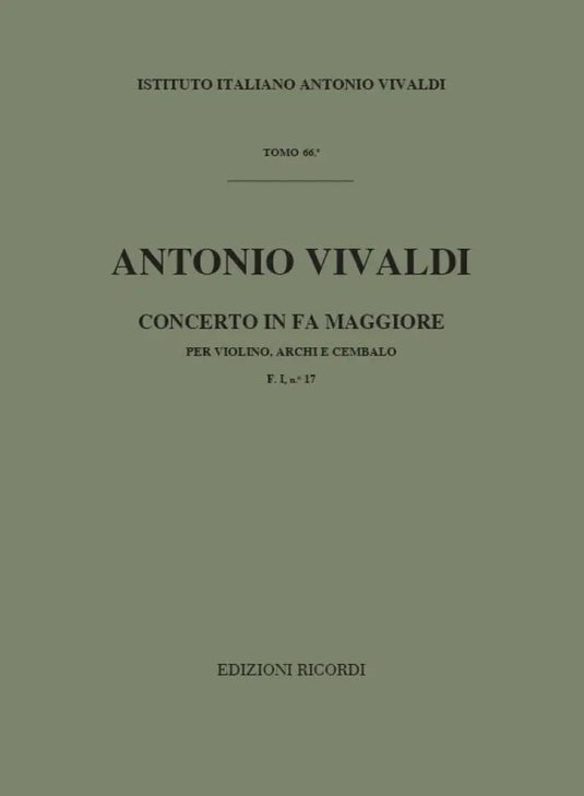 VIVALDI - Concerto in Fa Maggiore F. I n. 17 RV 288