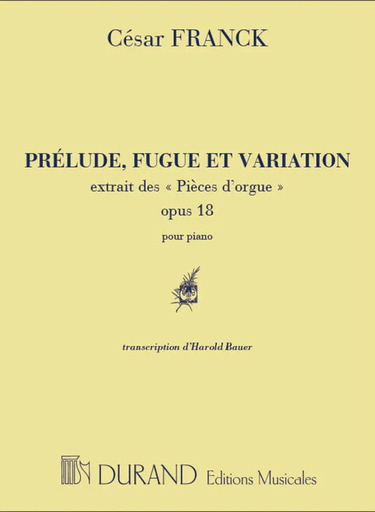 FRANCK - Prélude Fugue et Variation op.18 extrait des