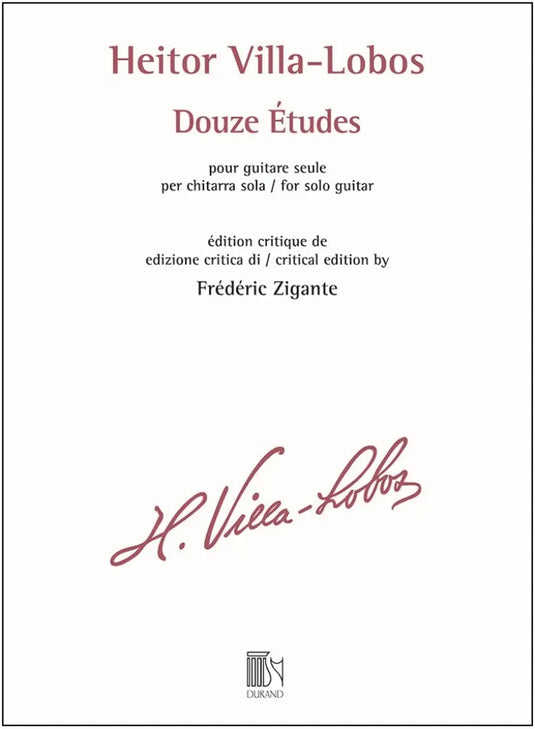 VILLA-LOBOS - Douze Etudes