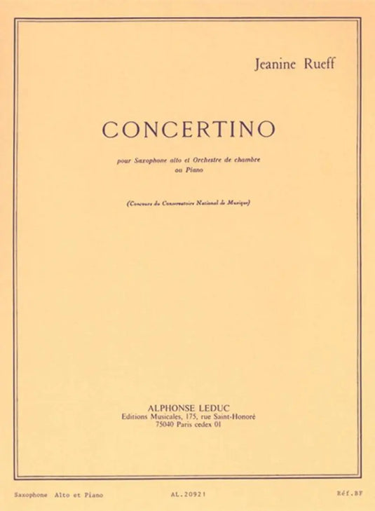 REUFF - Concertino