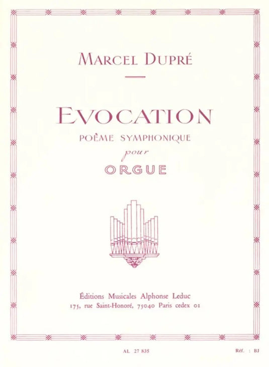 DUPRÉ - Evocation Opus 37