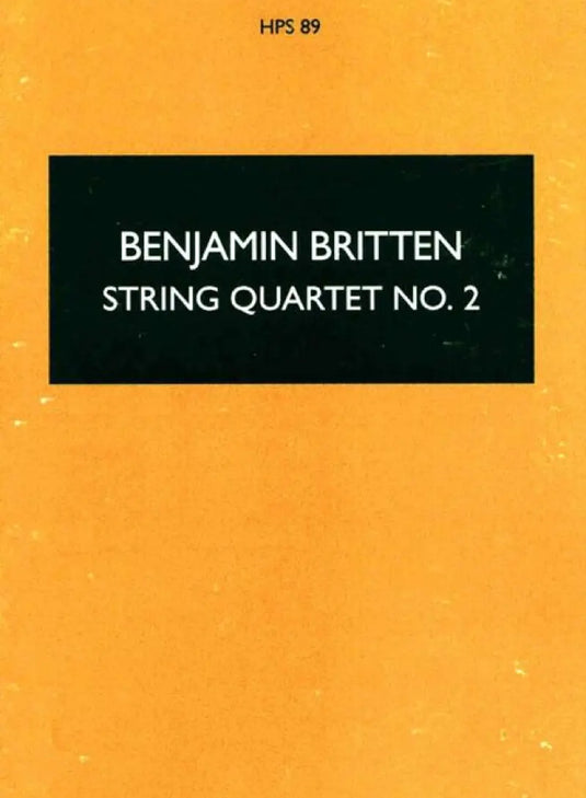 BRITTEN - String Quartet No. 2 C major op. 36