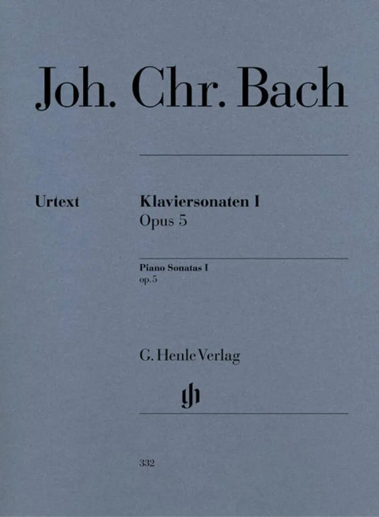 BACH Johann Christian - Sonaten 1 Opus 5