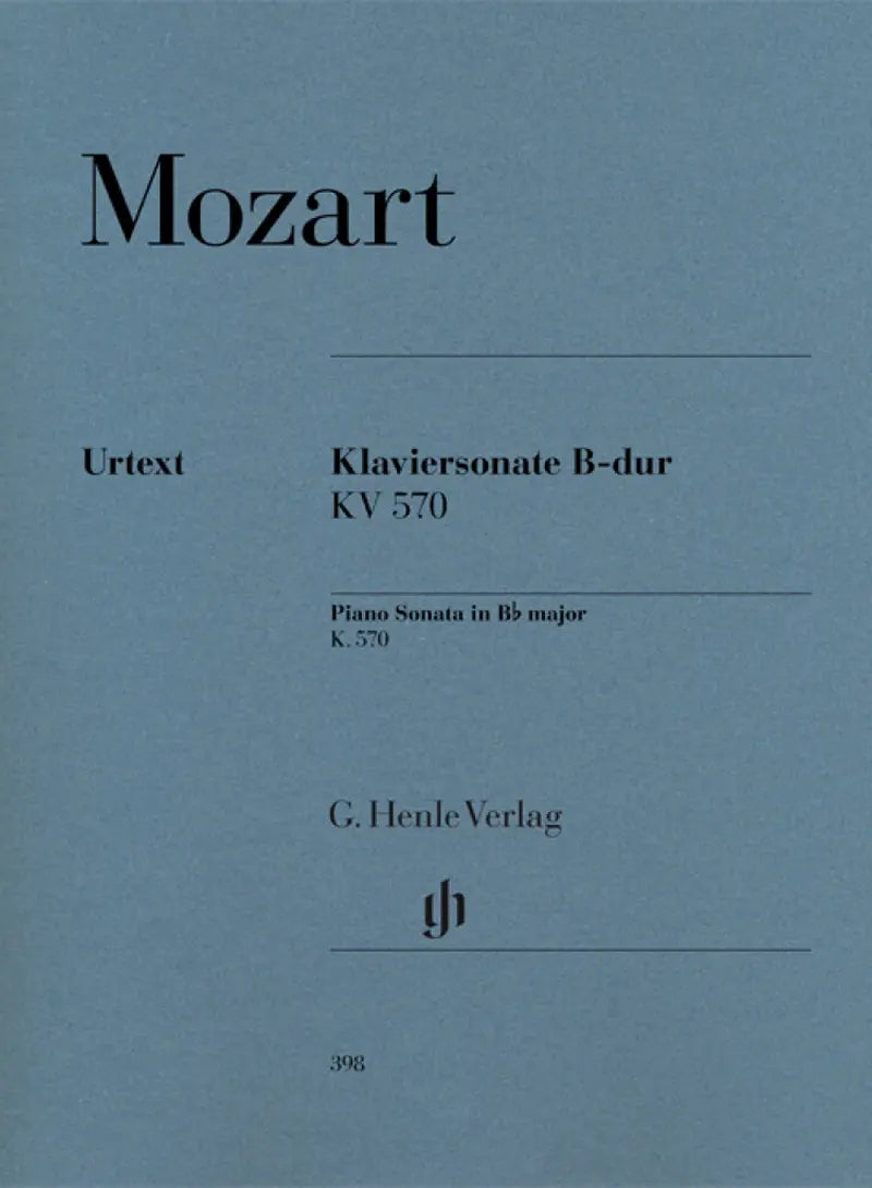 MOZART - Piano Sonata B Flat Major KV 570 – CECCHERINIMUSIC