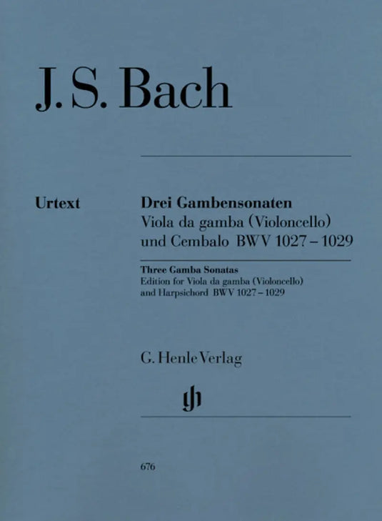 BACH - Three Gamba Sonatas BWV  1027-1029