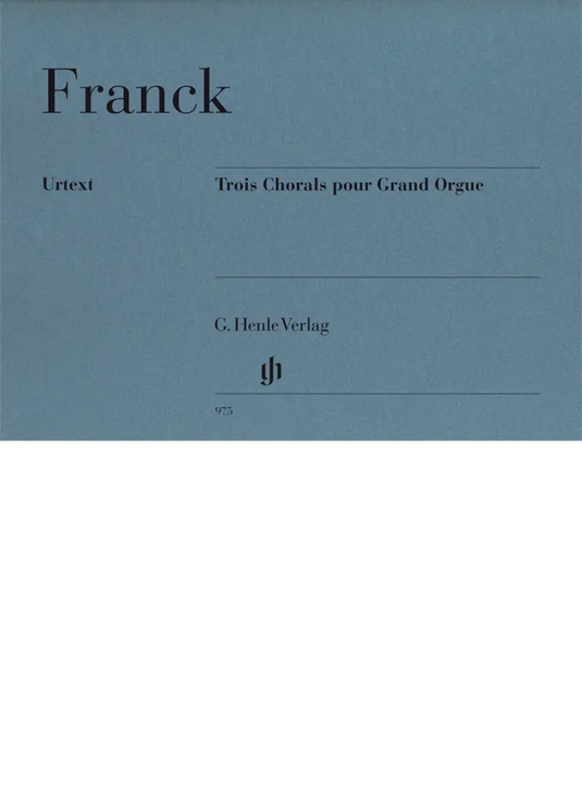 FRANCK - Trois Chorals Puor Grand Orgue