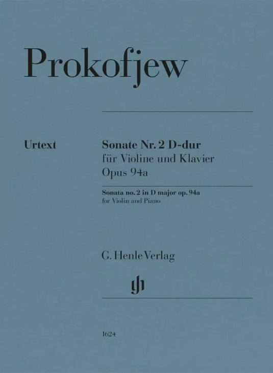 PROKOFJEW - Sonata n. 2 in D major Op. 94a