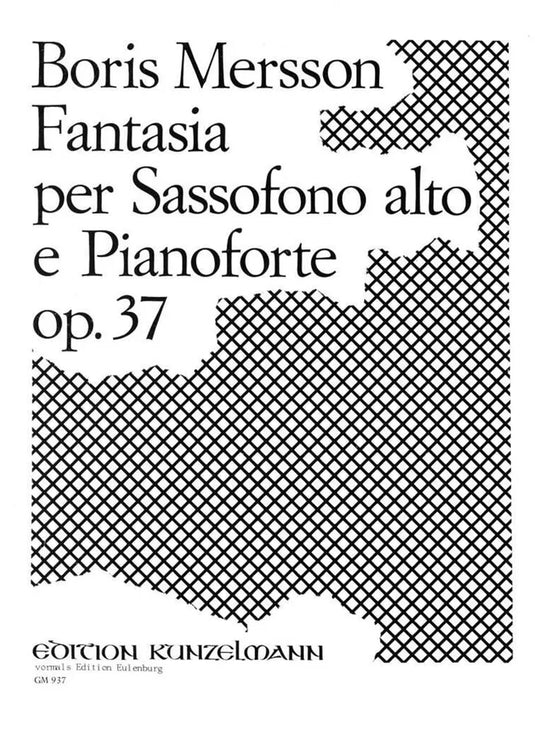 MERSSON - Fantasia per Sassofono Alto e Pianoforte op.37