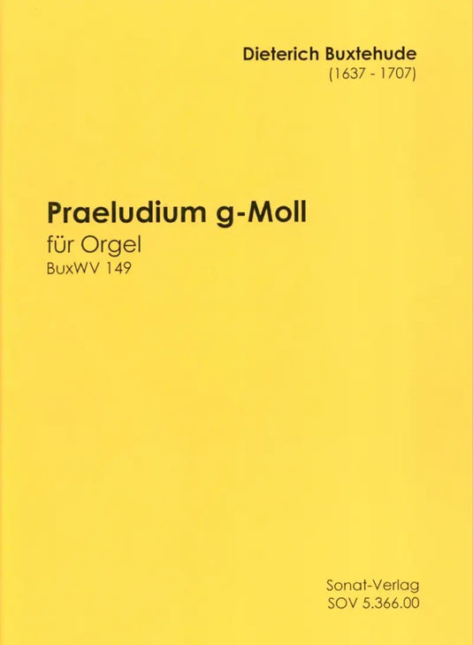 BUXTEHUDE - Präludium g-Moll BuxWV149
