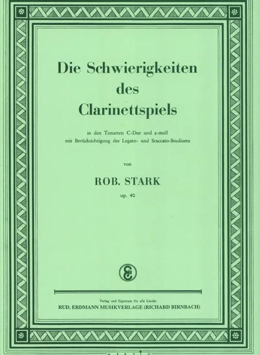 STARK - Die Schwierigkeiten des Clarinettspiels Op.40