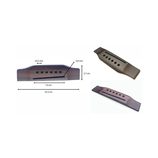 BR-114 – Ponte per chitarra acustica tipo Martin – Palissandro