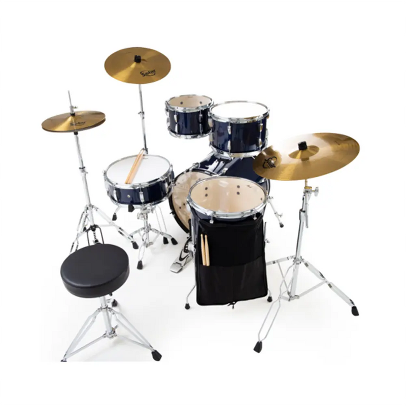 Carica immagine in Galleria Viewer, PEARL Batteria Roadshow 20" con 3 Piatti Solar by Sabian - Blue Metallic