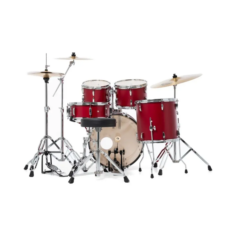 Carica immagine in Galleria Viewer, PEARL Batteria ROADSHOW PLUS 20" con 3 Piatti Solar by Sabian - Matte Red