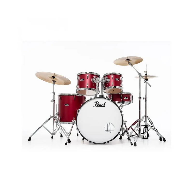 Carica immagine in Galleria Viewer, PEARL Batteria ROADSHOW PLUS 20" con 3 Piatti Solar by Sabian - Matte Red