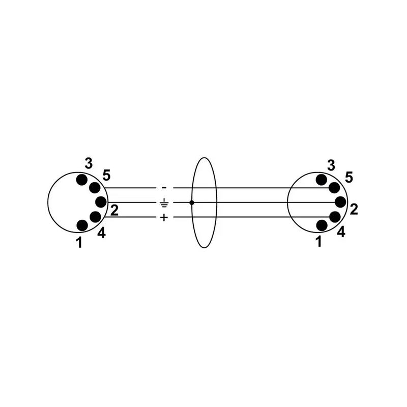Carica immagine in Galleria Viewer, CORDIAL - CFD 0.6 AA - S/165-1 Cavo Midi 5 Poli 0.6MT